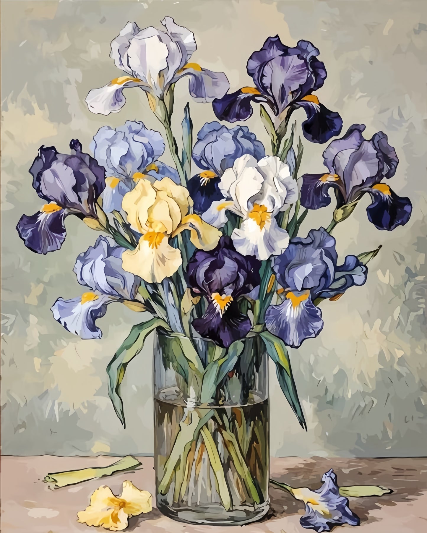 Painting By Numbers Kit - Flowers