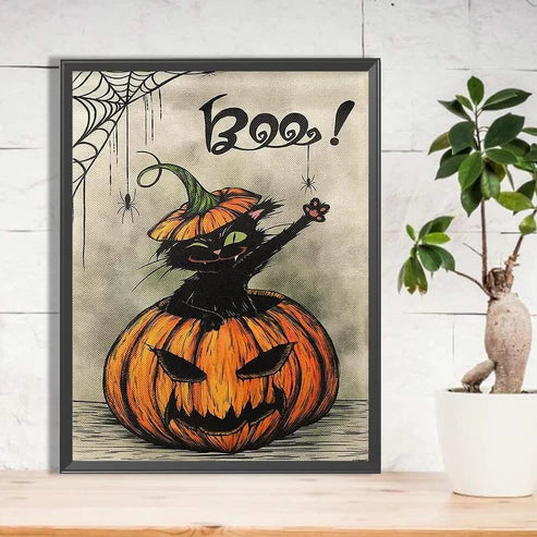 DIY 5D Diamond Painting Kit - Halloween Pumpkin