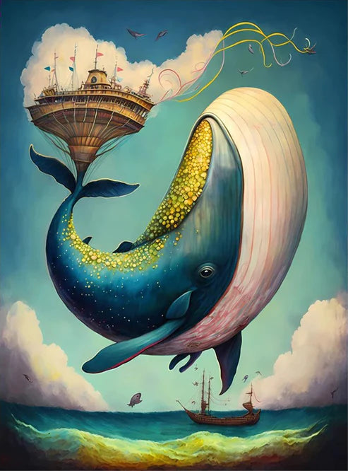 Paint By Numbers Kit - Whale