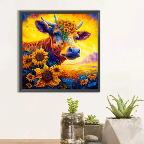 DIY 5D Diamond Painting Kit - Sunflower Yak