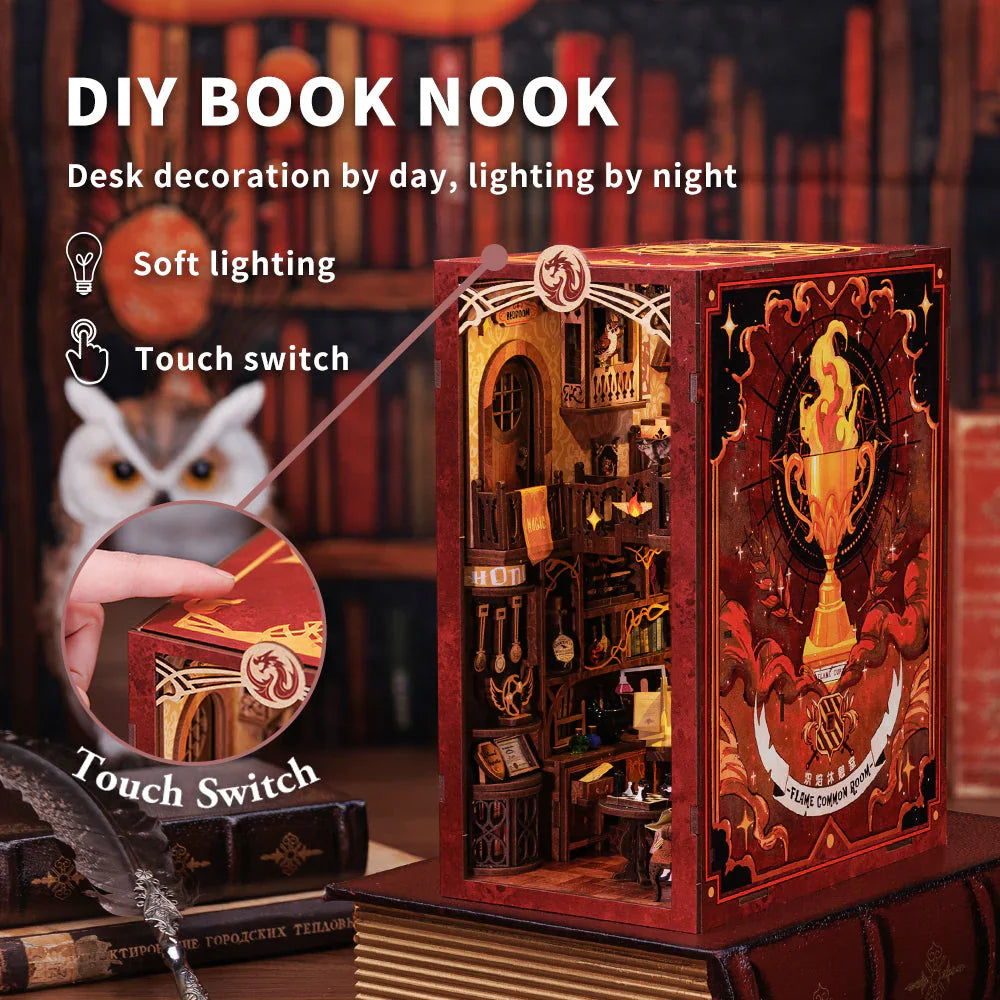DIY Book Nook Kit - Flame Common Room