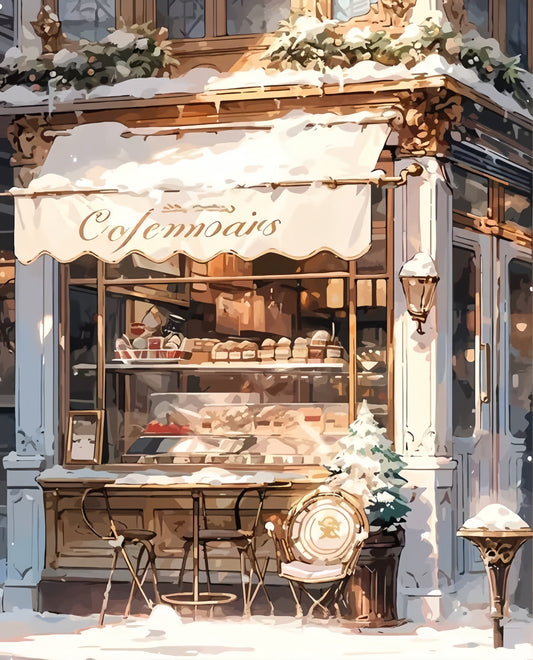Painting By Numbers Kit - Coffee Shop
