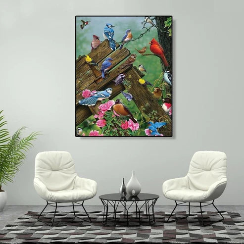 Paint By Numbers Kit - Resting Birds