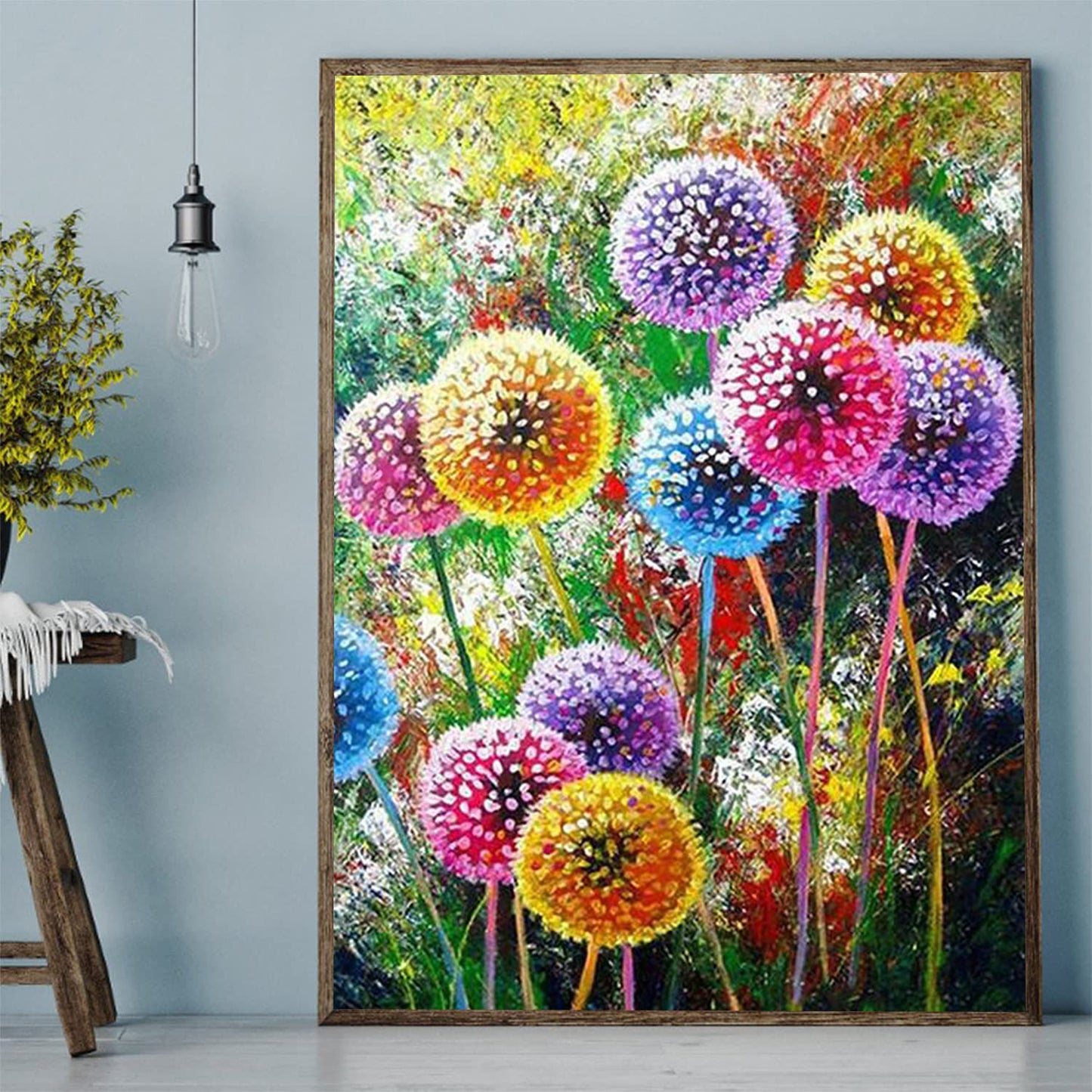 DIY Diamond Painting Kit - Colorful Dandelions