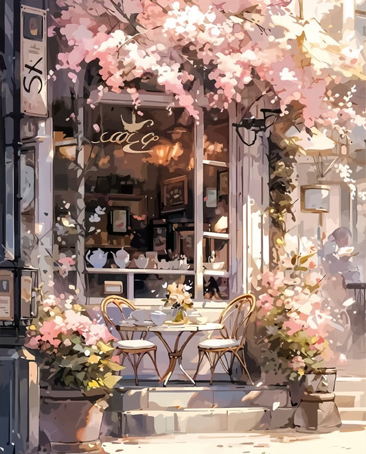 Painting By Numbers Kit - Coffee Shop