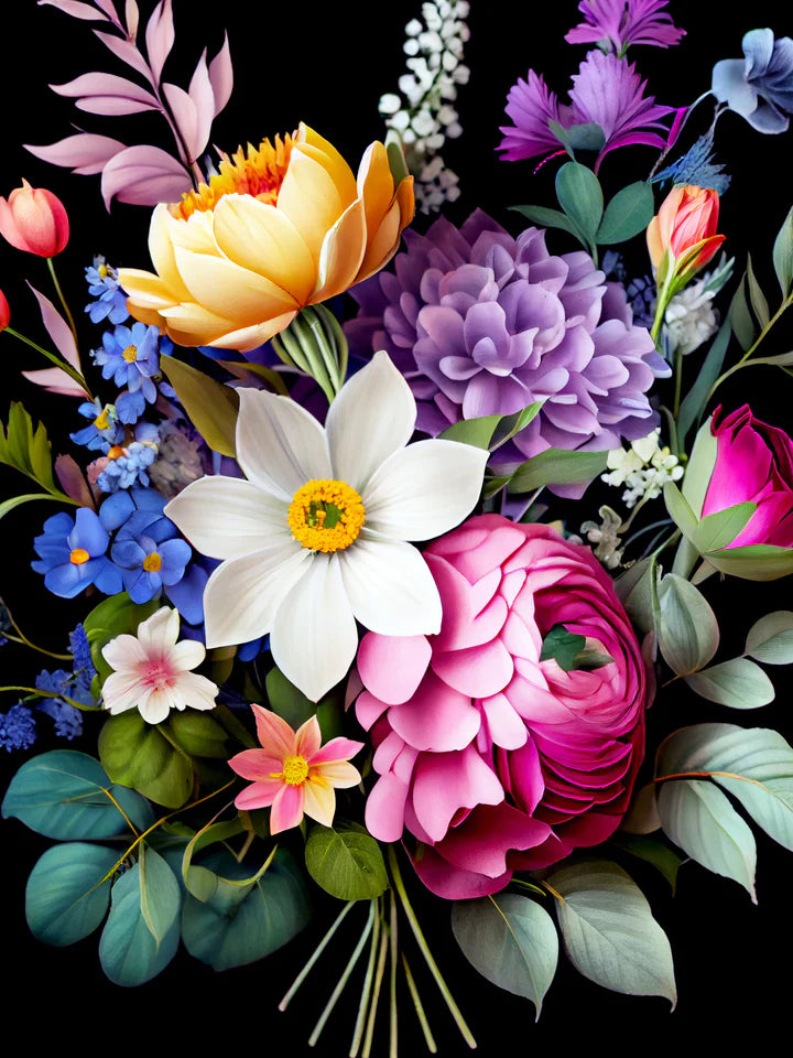 DIY 5D Diamond Painting Kit - Blooming Bouquet