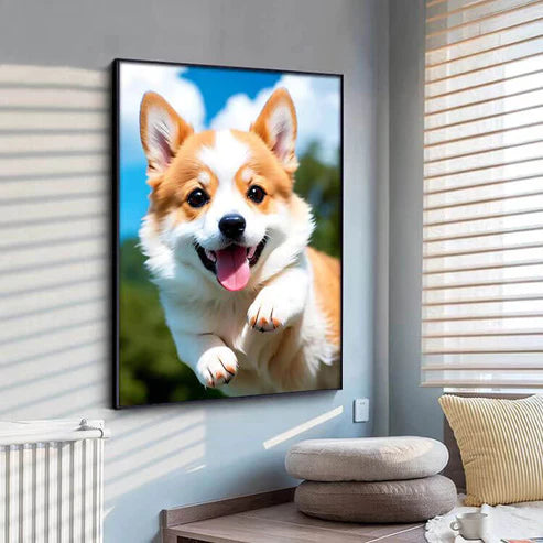 DIY 5D Diamond Painting Kit - Happy Dog Painting