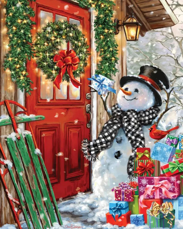Paint By Numbers Kit - Christmas Snowman