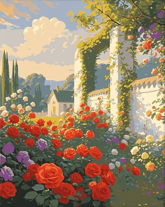 Painting By Numbers Kit - Garden Gate