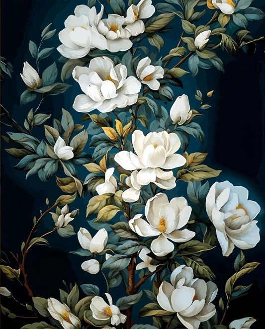 Painting By Numbers Kit - Flowers