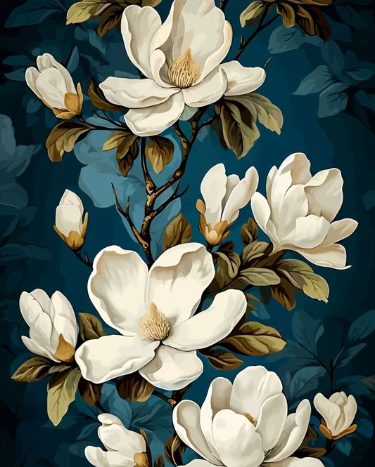 Painting By Numbers Kit - Flowers