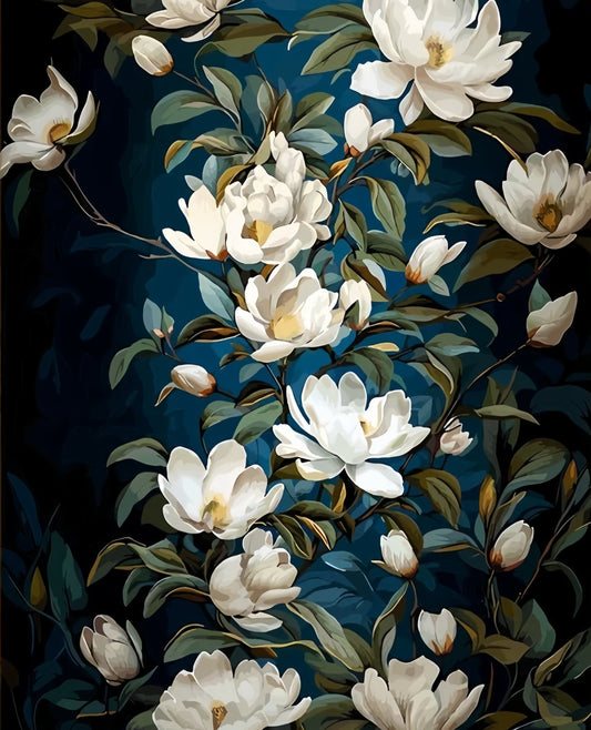 Painting By Numbers Kit - Flowers