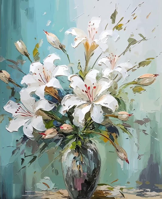 Painting By Numbers Kit - Flowers