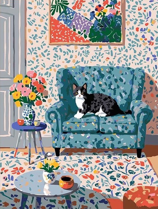 Painting By Numbers Kit - Cat in the Room