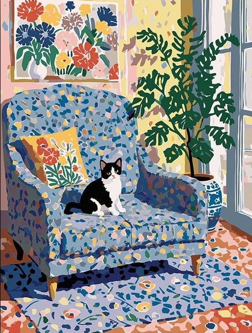 Painting By Numbers Kit - Cat in the Room