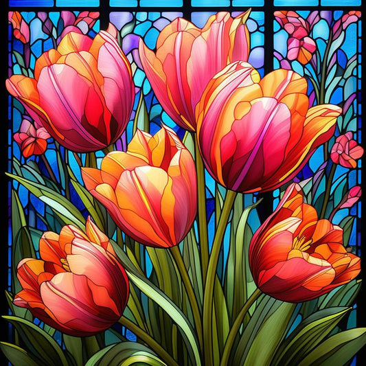 Painting By Numbers Kit - Abstract Flower