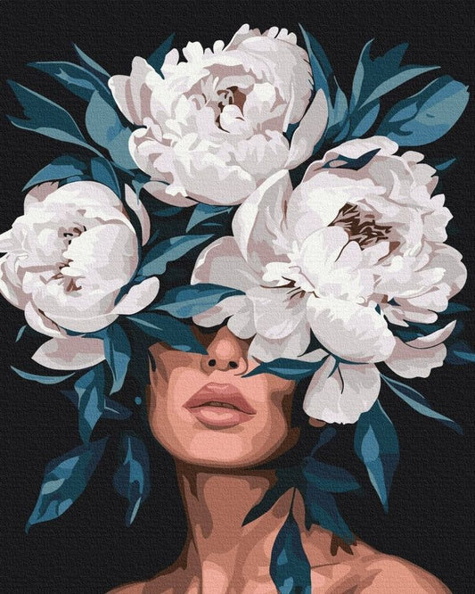 Painting By Numbers Kit - Flower Woman