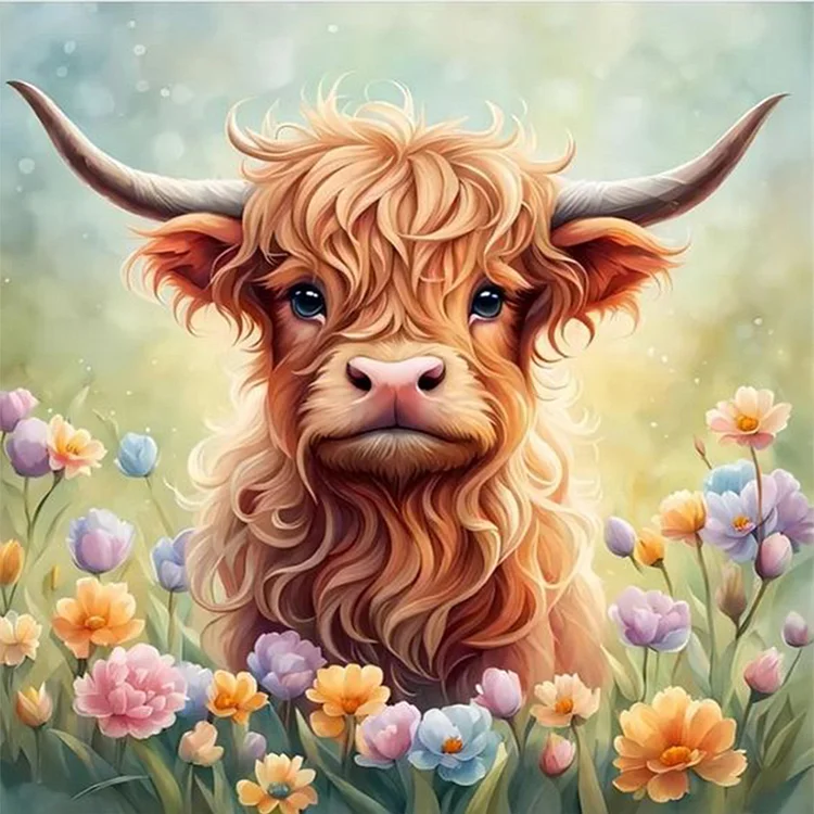 DIY Diamond Painting Kits - Yak In The Flowers