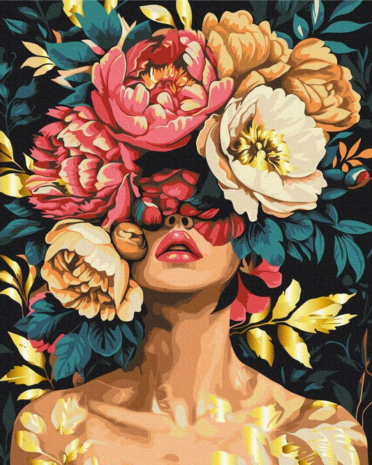 Painting By Numbers Kit - Flower Woman