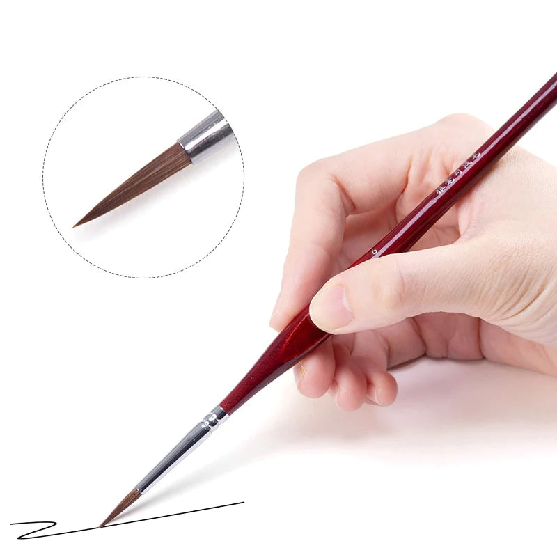 Paint By Numbers Tool - Fine Paint By Numbers Brushes 6Pcs/Set