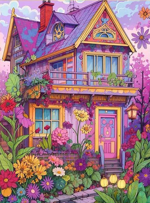 Paint By Numbers Kit - Forest Castle 2
