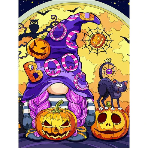 DIY 5D Diamond Painting Kit - Pumpkin & Gnome