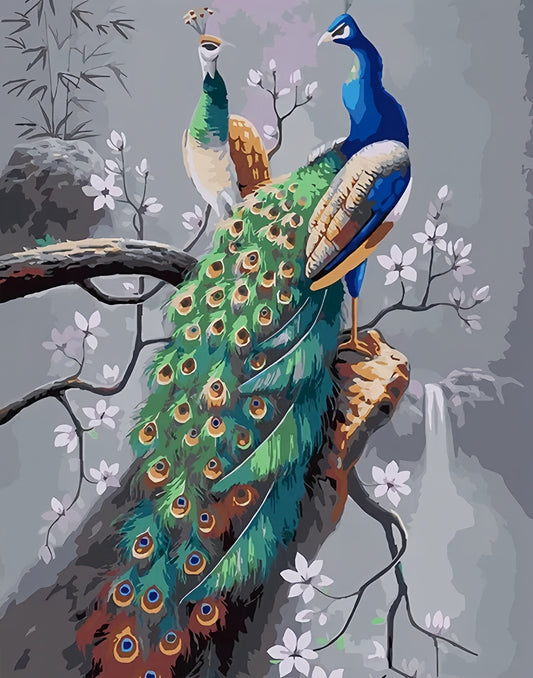 Painting By Numbers Kit - Peacock