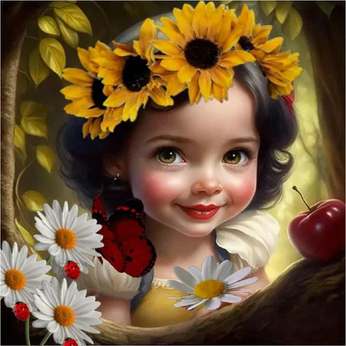 DIY 5D Diamond Painting Kit - Cute Girl