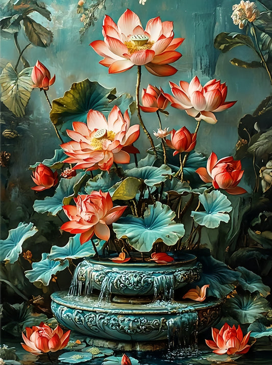 Painting By Numbers Kit - Lotus