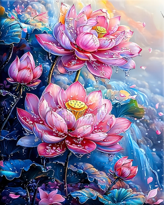 Painting By Numbers Kit - Lotus