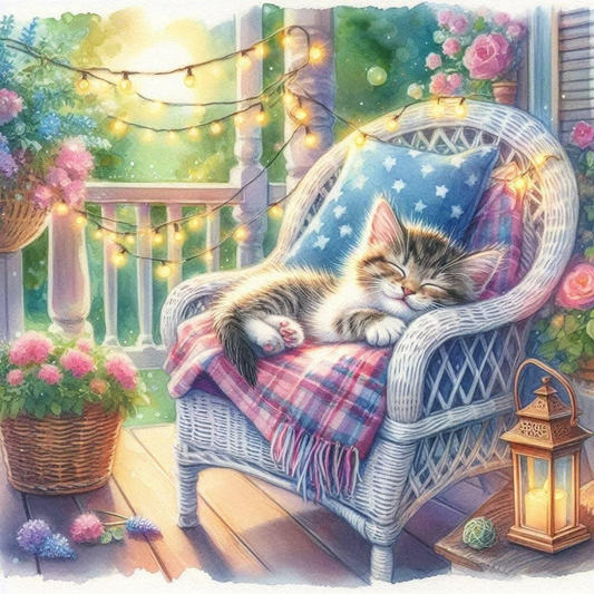 DIY Diamond Painting Kits - Sleeping Cat
