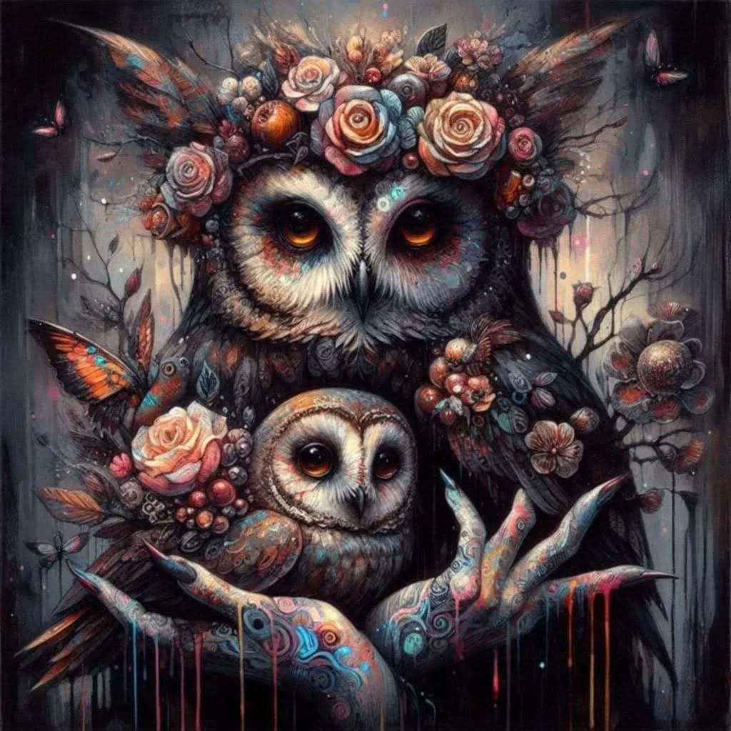 DIY Diamond Painting Kits - Owls