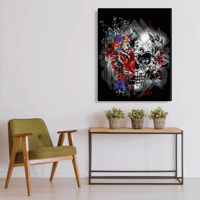 Paint By Numbers Kit - Abstract Skull