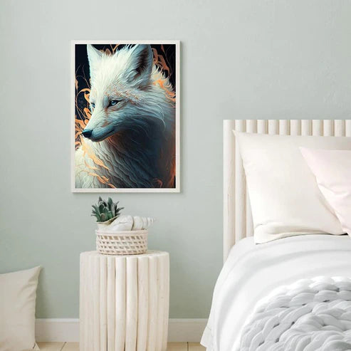 DIY 5D Diamond Painting Kit - White Fox