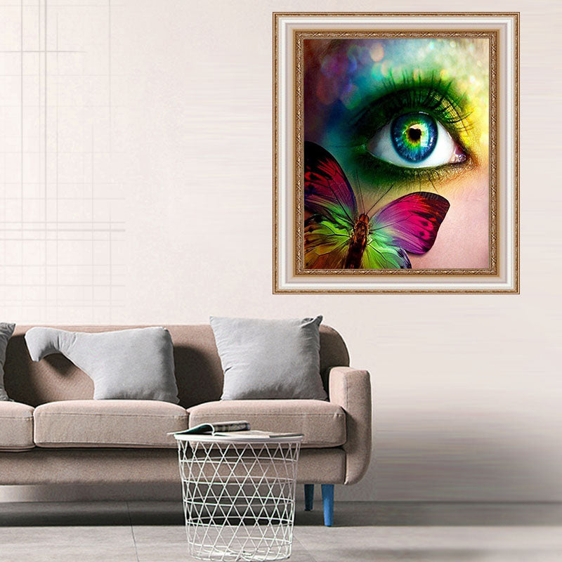 DIY Diamond Painting Kit - Eyes and Butterflies