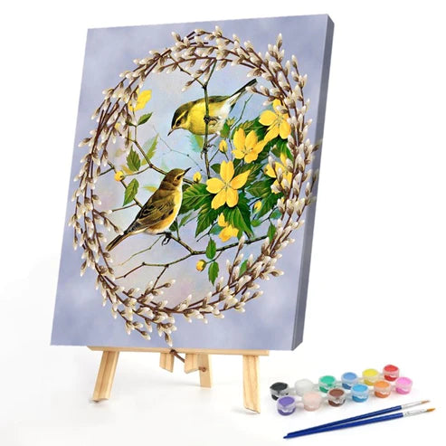 Paint By Numbers Kit - Flower Bird