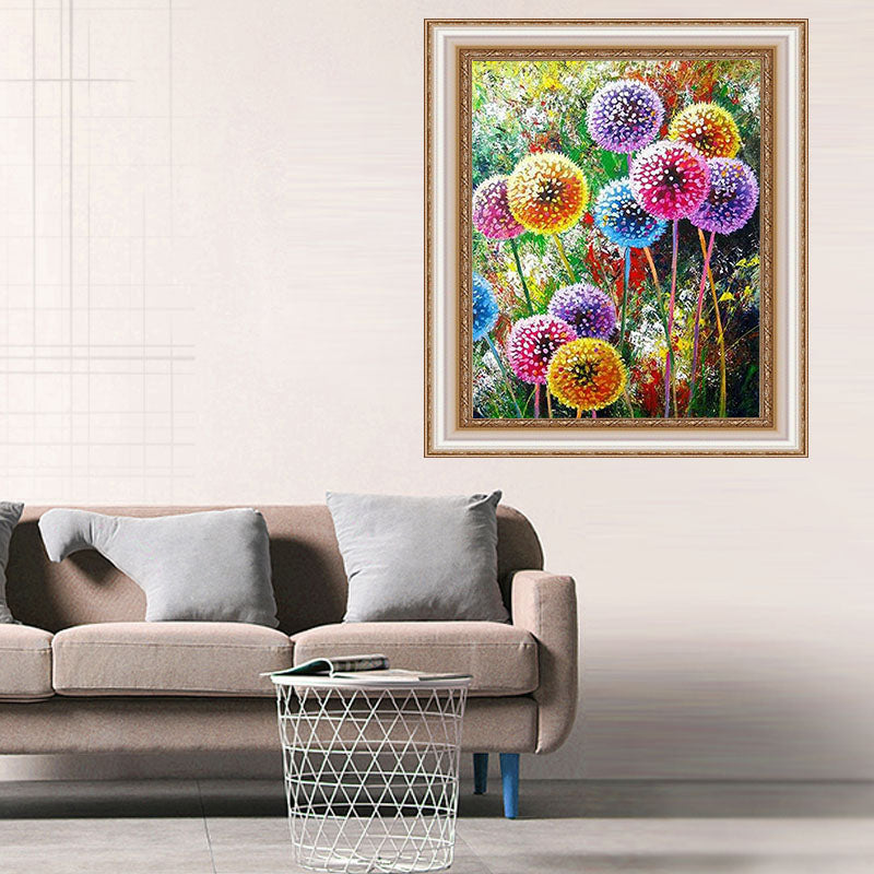 DIY Diamond Painting Kit - Colorful Dandelions