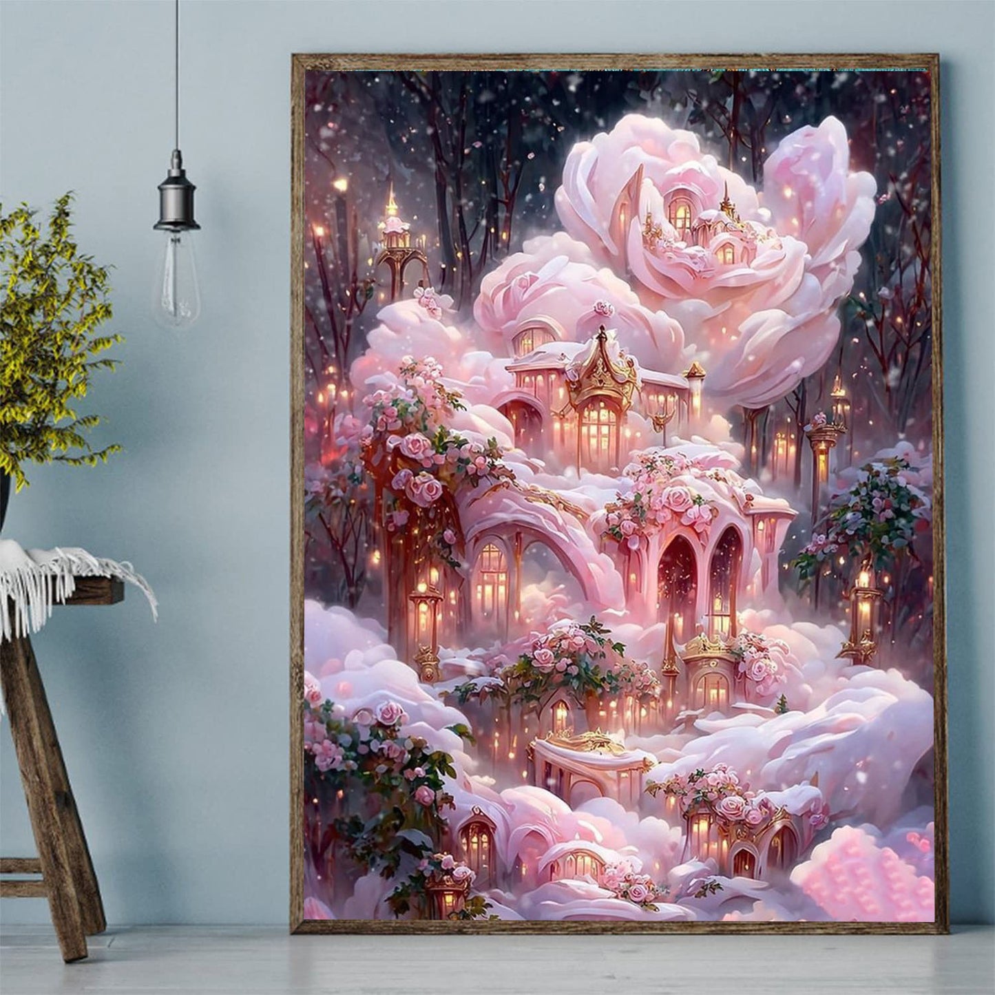 DIY Diamond Painting Kit - Romantic Flower House