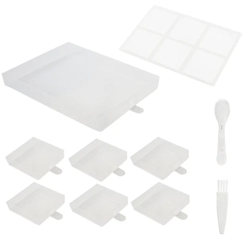 7pcs Diamond Painting Beads Storage Tray Kits (With Lid)