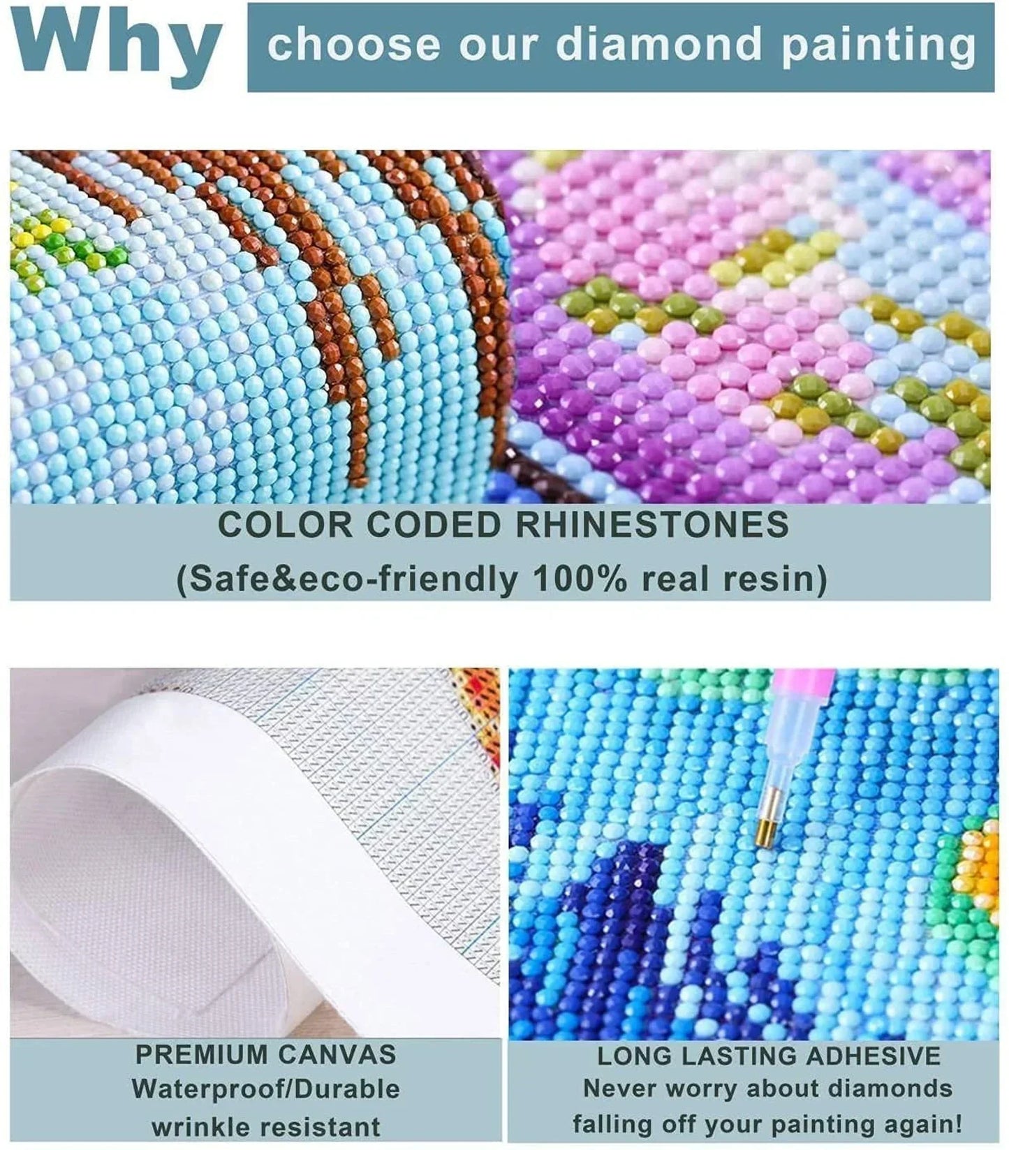 DIY Diamond Painting Kit - Children's Kisses Painting