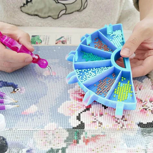 9pcs DIY Diamond Painting Tools Beads Storage Tray Kit