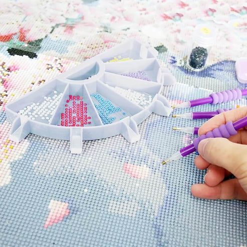 9pcs DIY Diamond Painting Tools Beads Storage Tray Kit