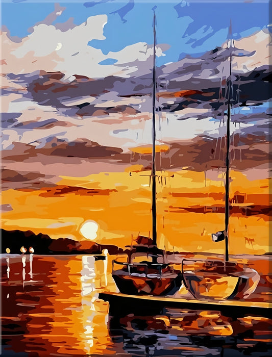 Painting By Numbers Kit - Sunset View