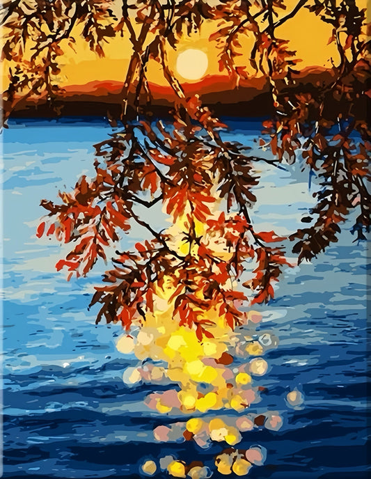 Painting By Numbers Kit - Sunset View