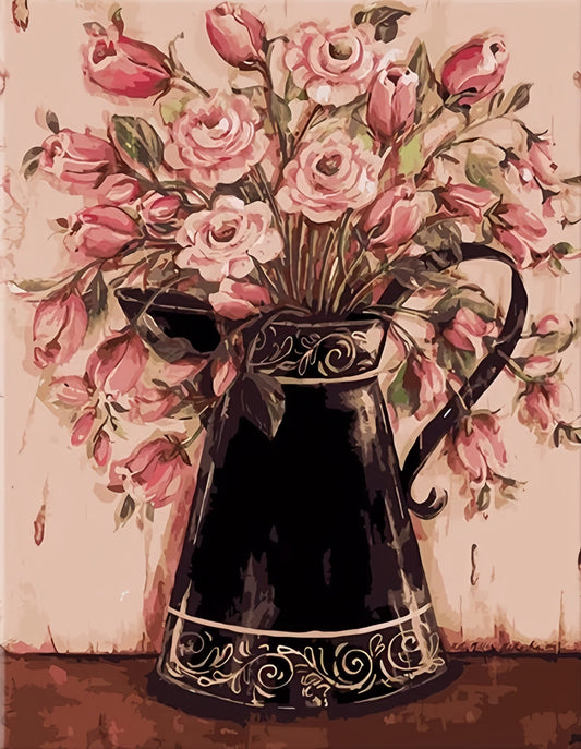 Painting By Numbers Kit - Flowers