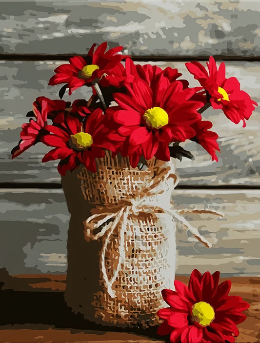 Painting By Numbers Kit - Flowers