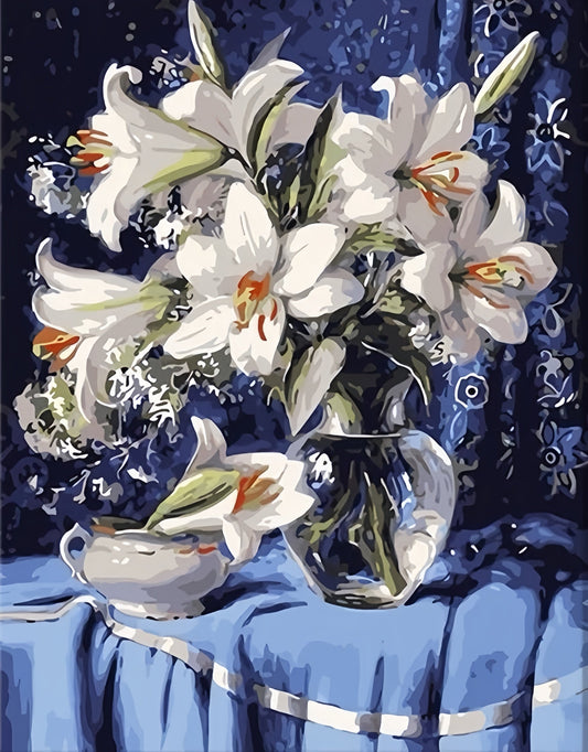 Painting By Numbers Kit - Flowers