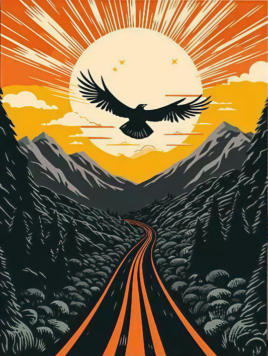 Painting By Numbers Kit - Abstract Landscape