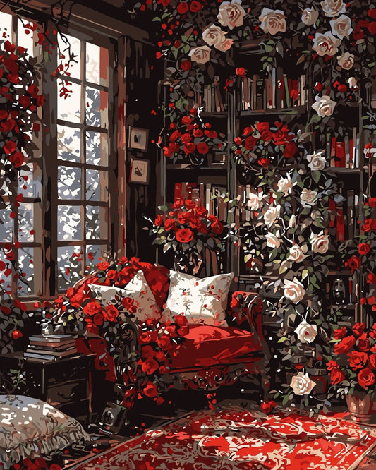 Painting By Numbers Kit - Rose Room