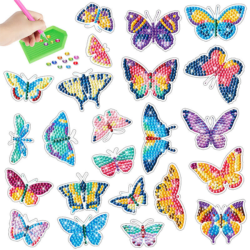 DIY Diamond Painting Craft Stickers - Butterfly
